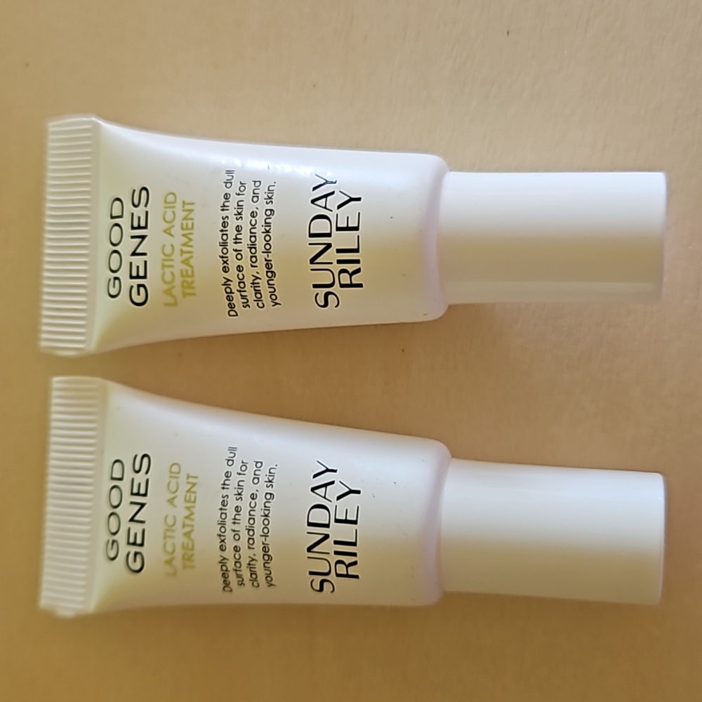 2 NWT Sunday Riley Good Genes .17 oz Lactic Acid Treatment
